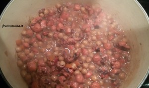 Polpo e ceci preparazione