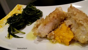 filetti di merluzzo su crema di carote