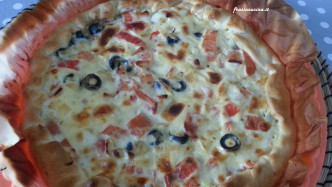 quiche di peperoni pecorino e olive