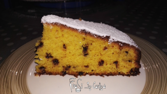 torta di zucca e gocce di cioccolato