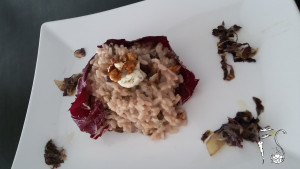 risotto radicchio e gorgonzola