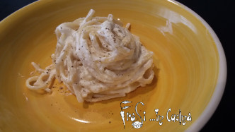 linguine con crema di ricotta