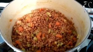zuppa di farro e riso integrale