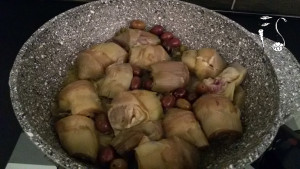 filetti di merluzzo con carciofi