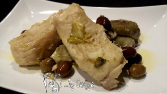 filetto di merluzzo con carciofi