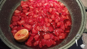 Confettura di fragole_preparazione