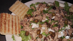 Insalata sgombro e olive taggiasche