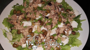 Insalata sgombro e olive taggiasche
