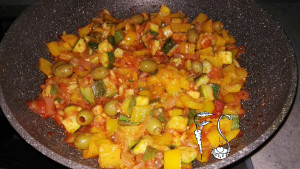 Caponata di zucchine_preparazione