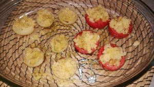 Cipolle e pomodori al forno_ripieno