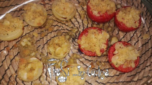 Cipolle e pomodori al forno
