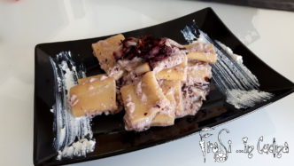 paccheri radicchio e taleggio