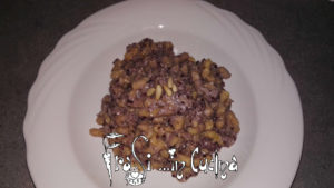 Passatelli con crema di radicchio pinoli e lardo di Arnad