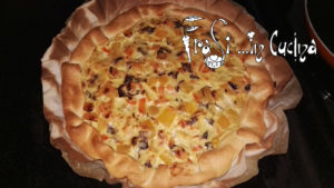 Torta salata radicchio e peperoni