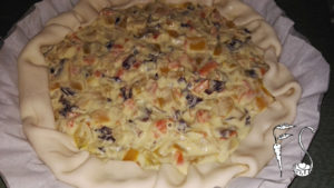 Torta salata radicchio e peperoni_preparazione