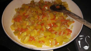 Torta salata radicchio e peperoni_peperoni