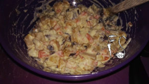 Torta salata radicchio e peperoni_ripieno