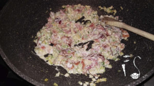 Pasta speck e zucchine_condimento