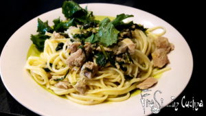 spaghetti tonno e rucola