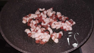 Passatelli ricotta pancetta e zucchine_pancetta